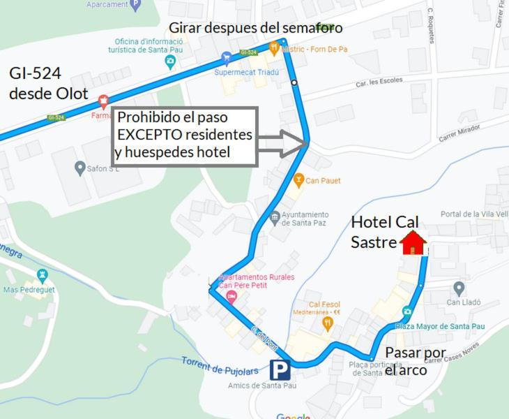 Hotel Cal Sastre Santa Pau Dış mekan fotoğraf